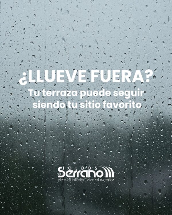 cortinas de cristal y lluvia